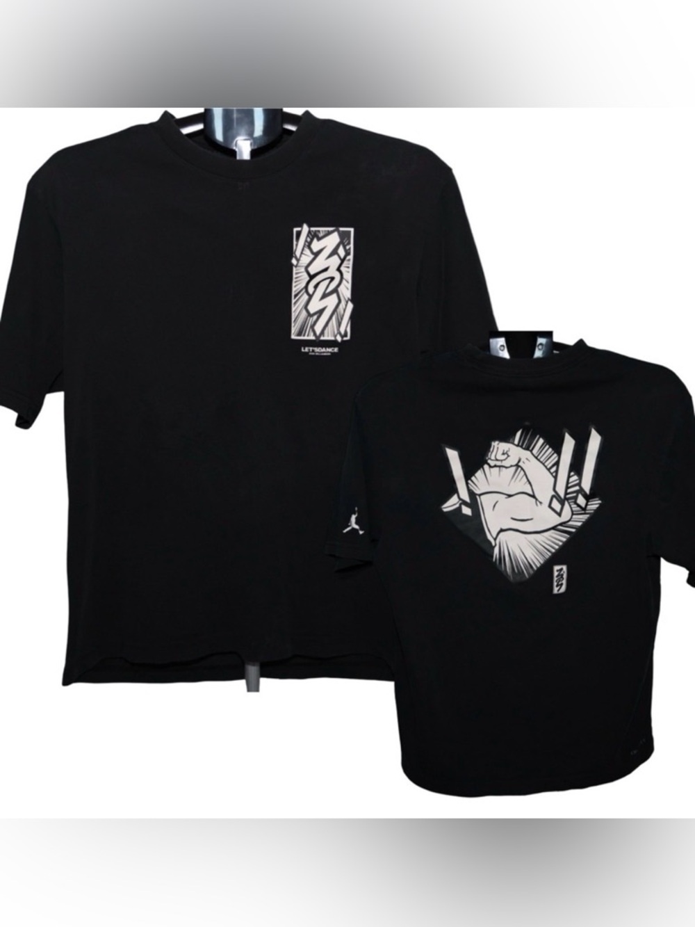 3/$15 Jordan Let’s Dance Zion Williamson Black Graphic Dri-Fit T-Shirt Small